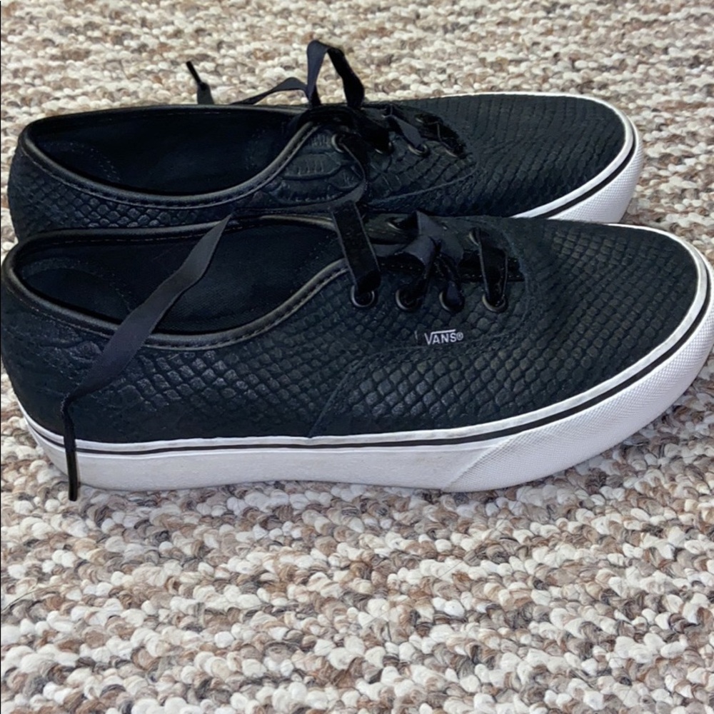 Vans Women’s snakeskin platforms